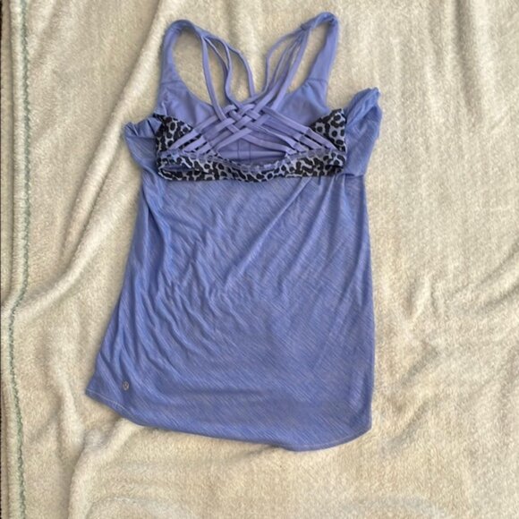 Lululemon Free To Be Wild Tank Top Size 4 Periwinkle - Picture 7 of 7